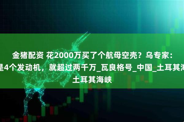金猪配资 花2000万买了个航母空壳？乌专家：光是4个发动机，就超过两千万_瓦良格号_中国_土耳其海峡