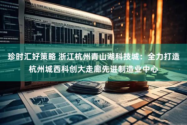 珍时汇好策略 浙江杭州青山湖科技城：全力打造杭州城西科创大走廊先进制造业中心